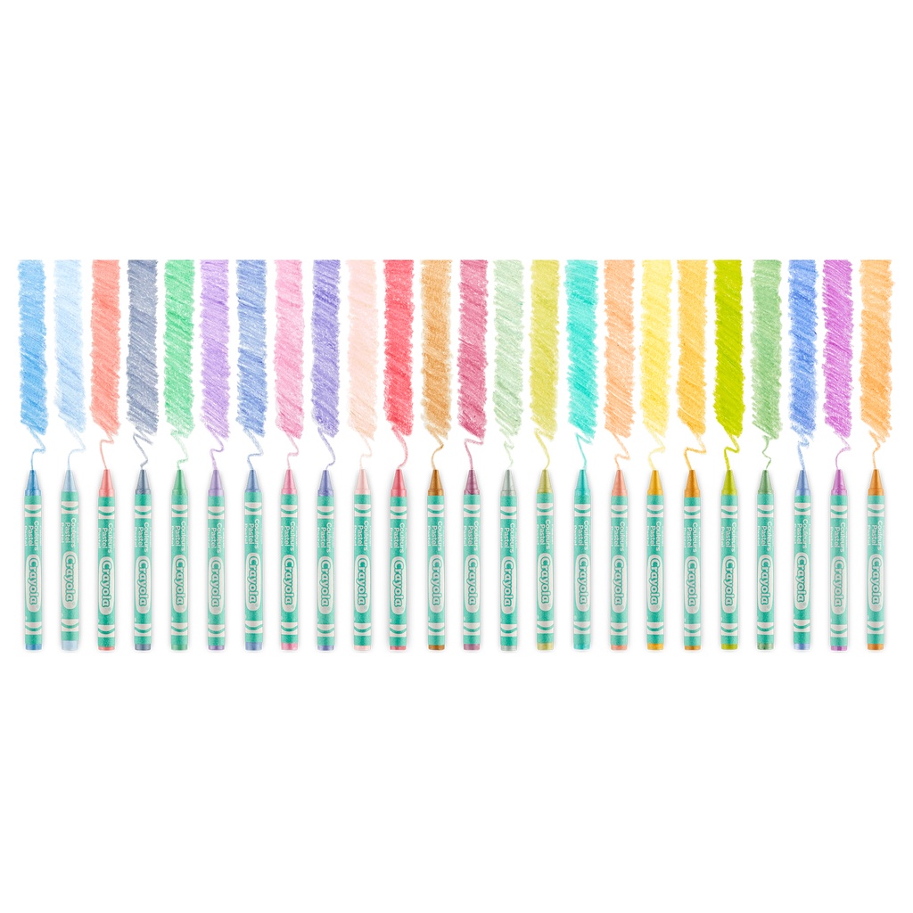 24 Colors Pastel Crayons 6 Packs