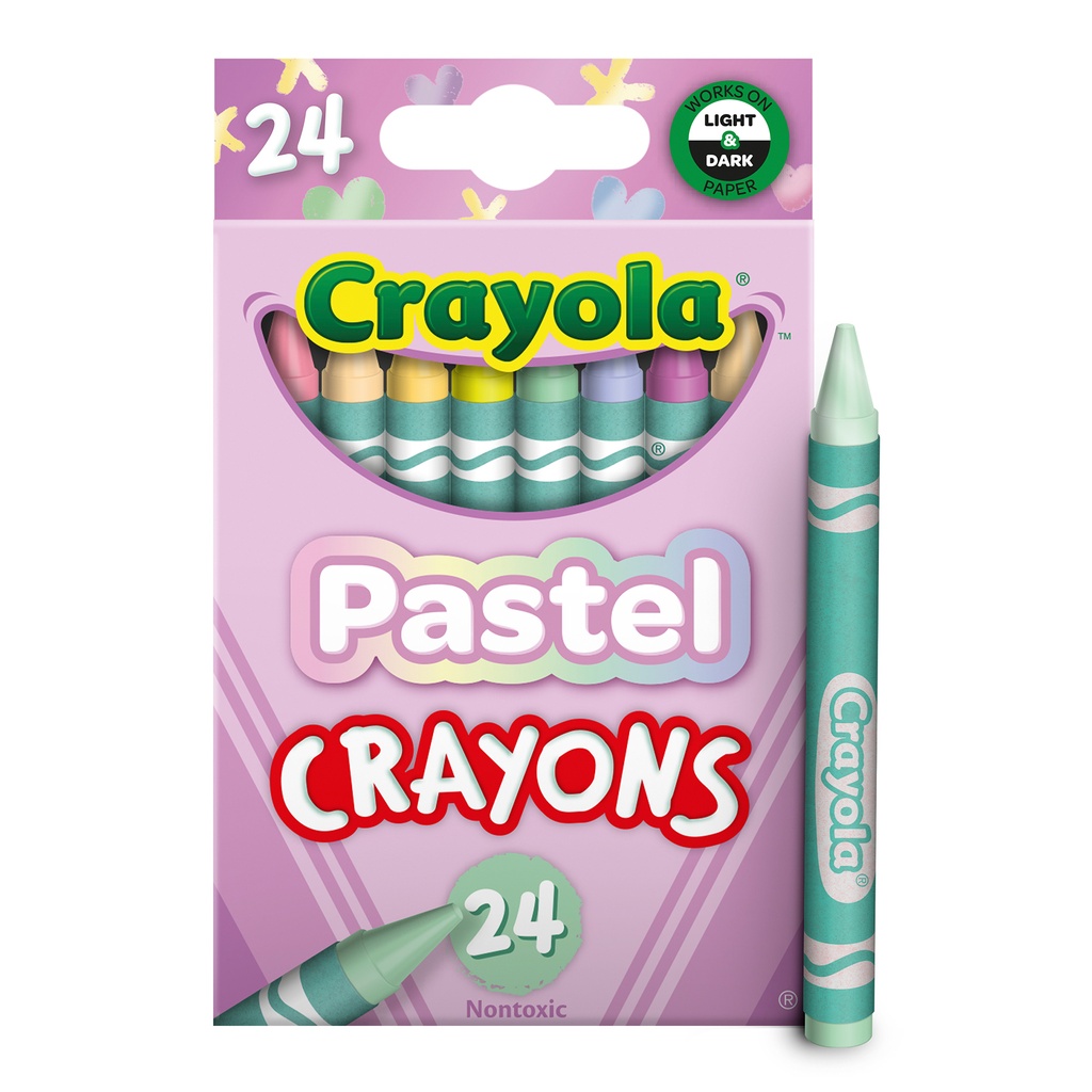 24 Colors Pastel Crayons 6 Packs