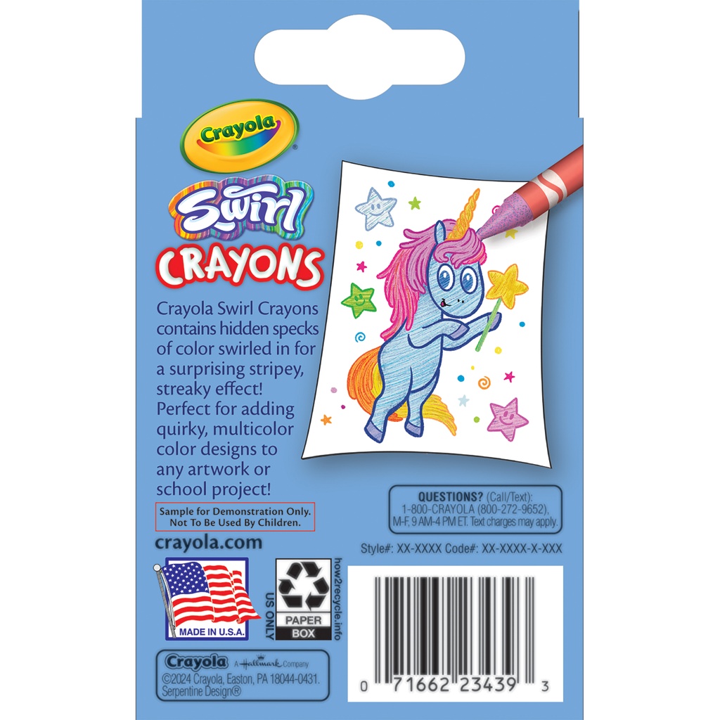 SWIRL Crayons 24 Count 