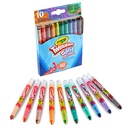 10 Color SWIRL Mini Twistable Crayons 6 Packs