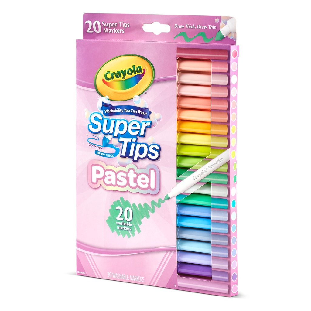 Pastel Supertip Markers 20 Count