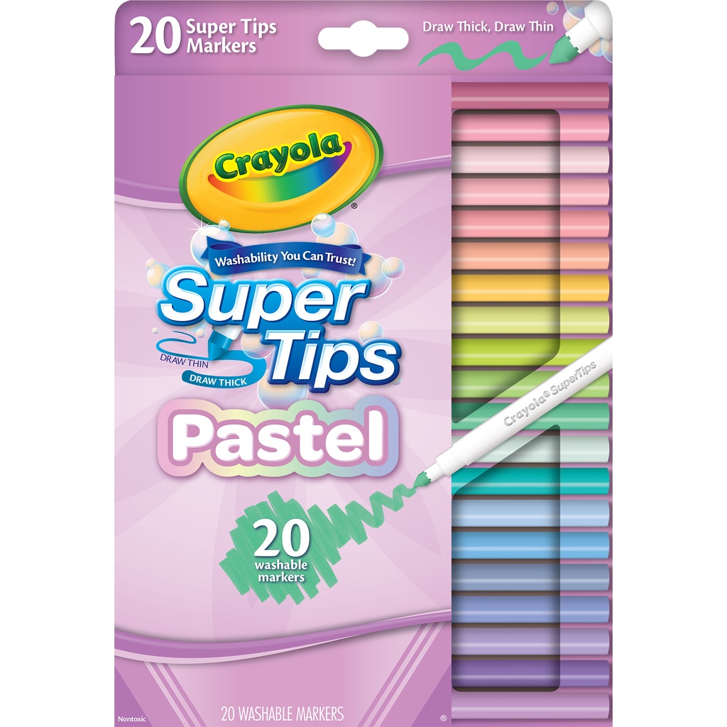 Pastel Supertip Markers 20 Count