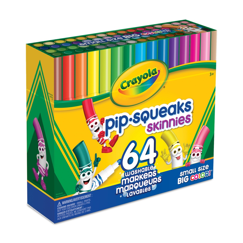 Washable Pip-Squeaks Skinnies Markers 64 Count