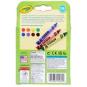 8 Color Washable Tripod Grip Crayons 8 Packs