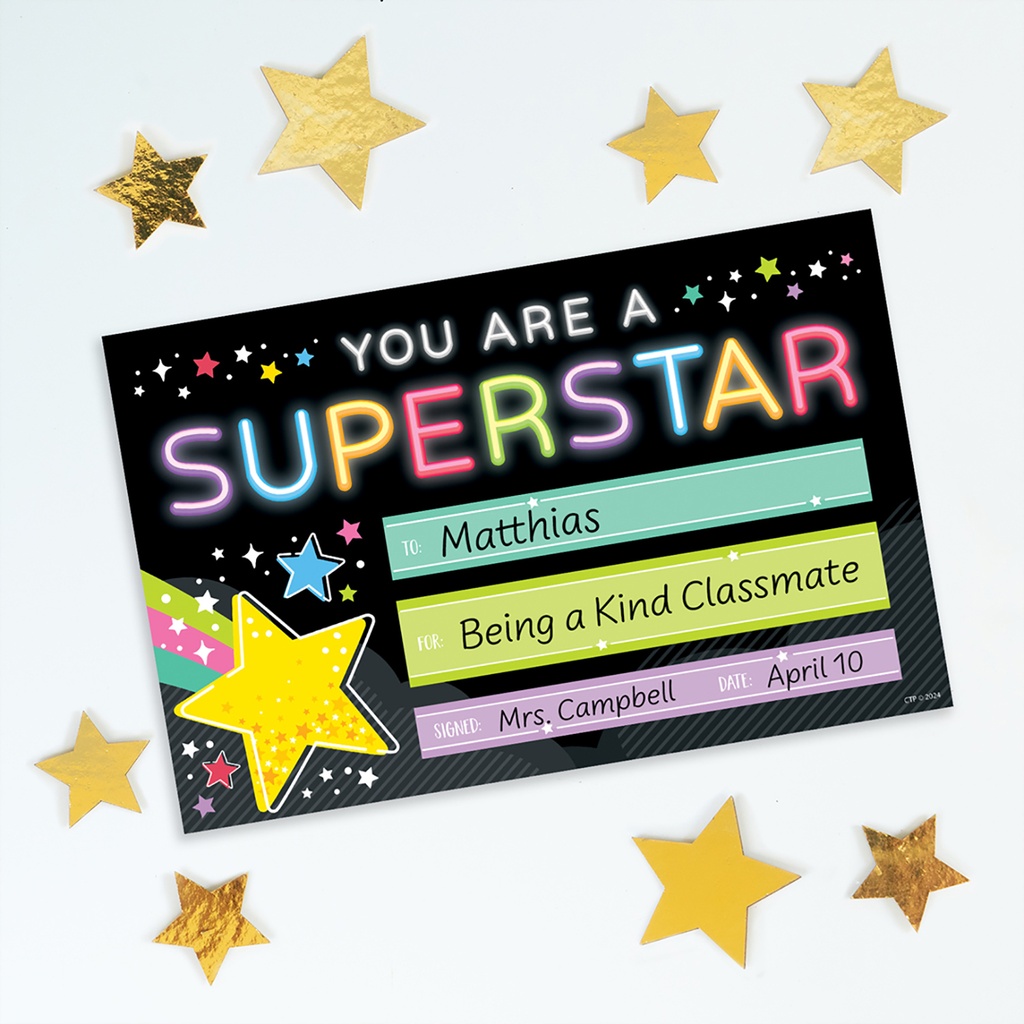 Star Bright Superstar Awards Pack of 30