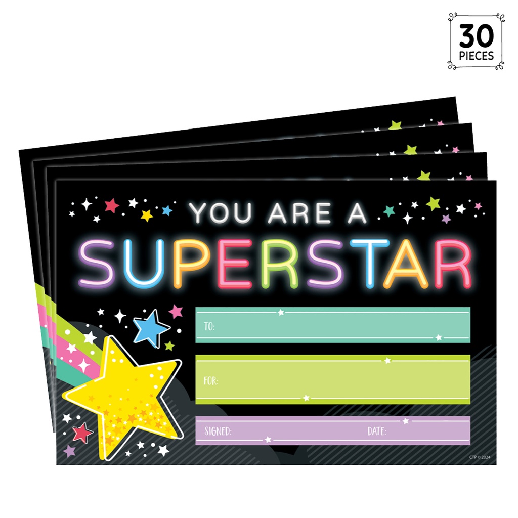 Star Bright Superstar Awards Pack of 30