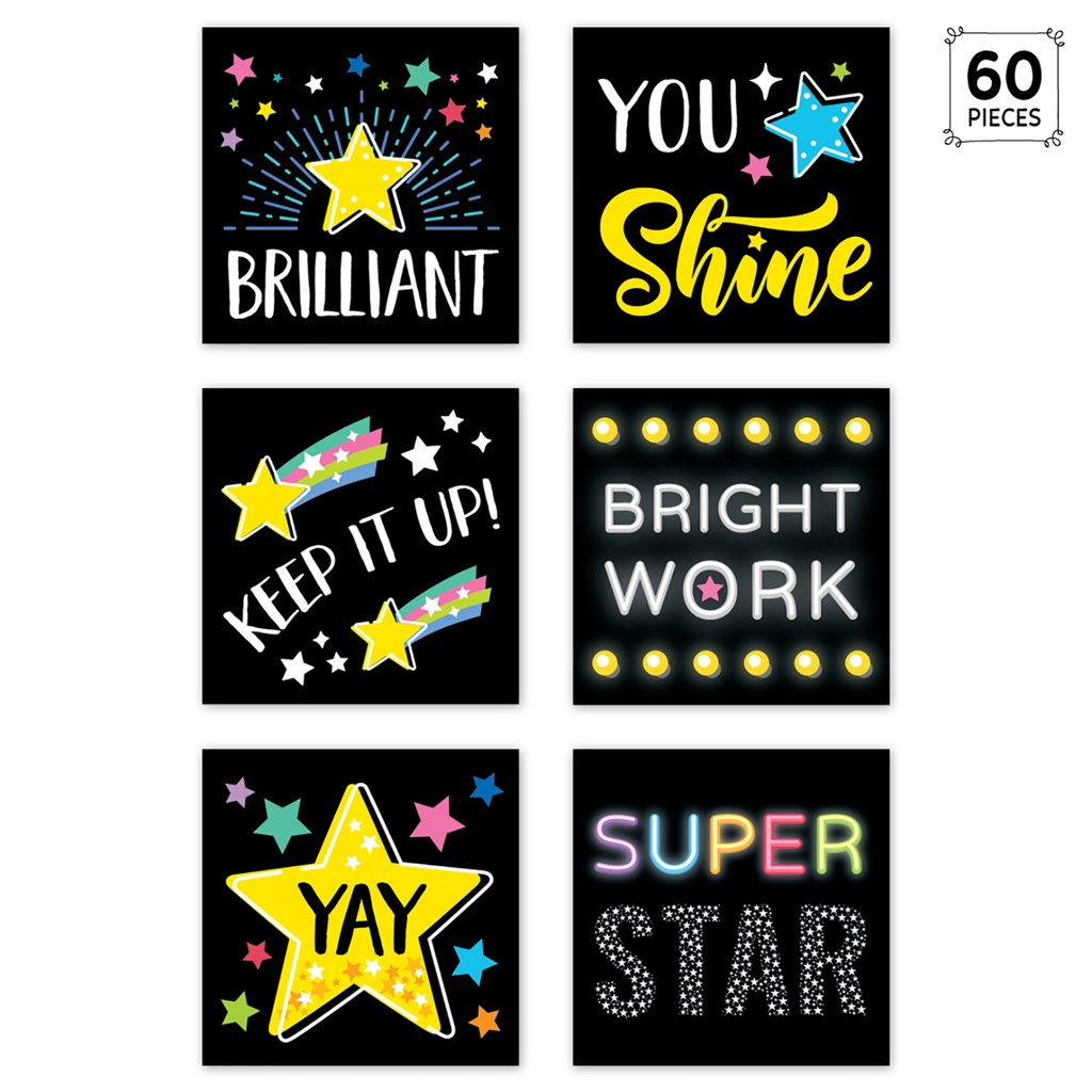 Star Bright Reward Stickers Pack of 60