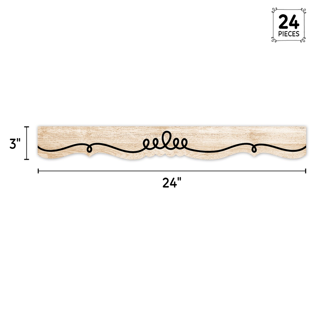 Core Decor Loop-de-Doodle on Wood EZ Border 48 Feet