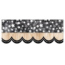 Core Decor Dotted Scallops on Wood EZ Border 48 Feet