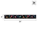 Star Bright Colorful Stars on Black EZ Border 48 Feet