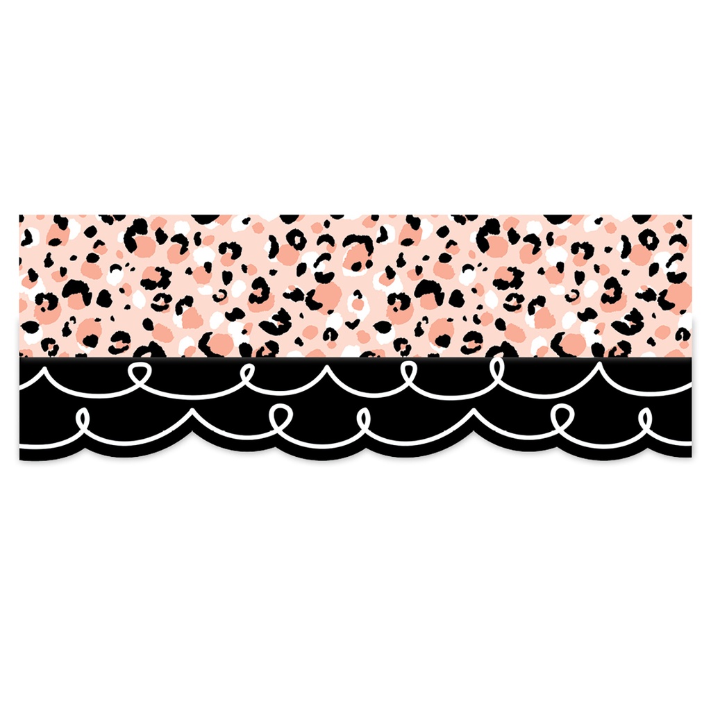 Jungle Friends Blush Leopard EZ Border 48 Feet