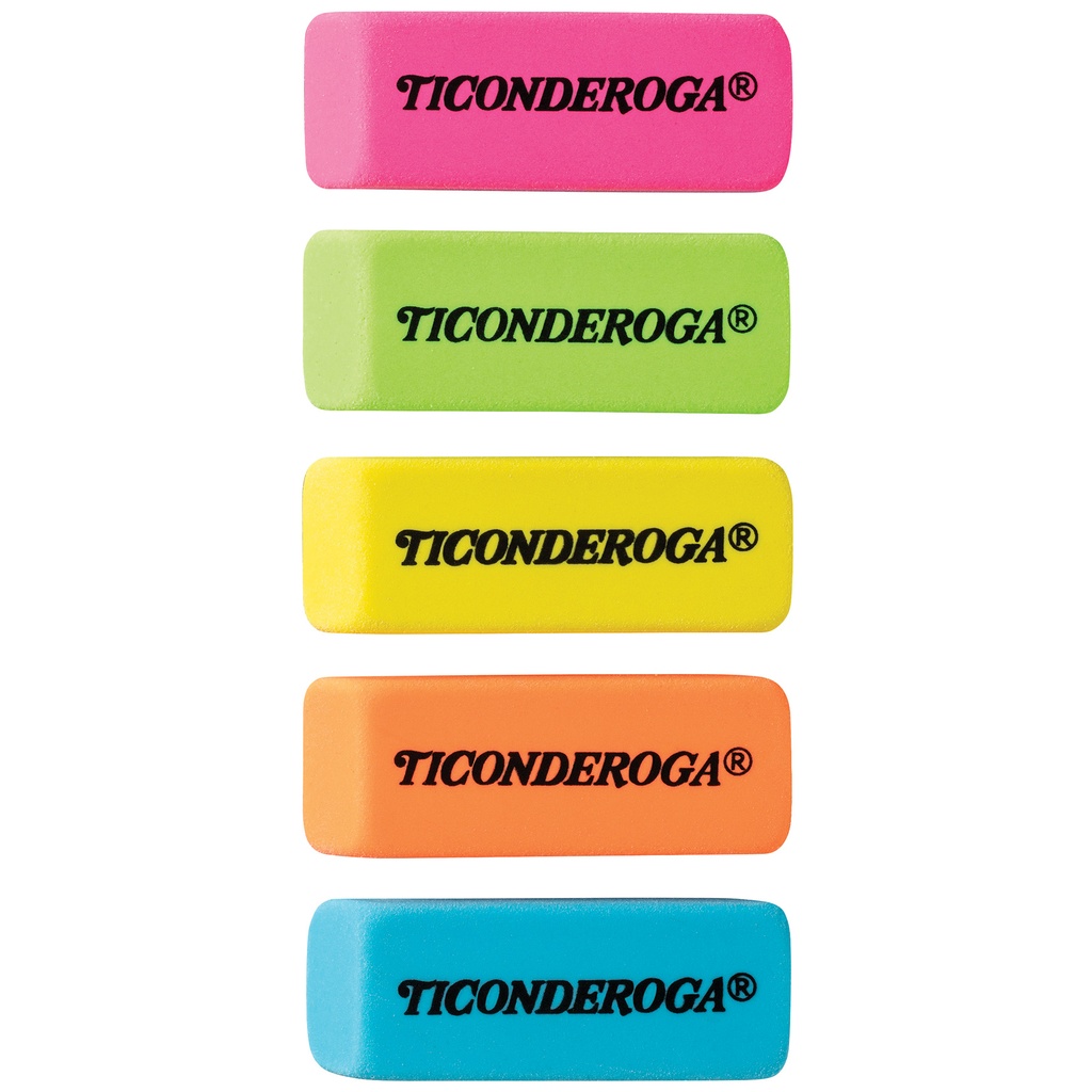 Neon Wedge Eraser 30 Count