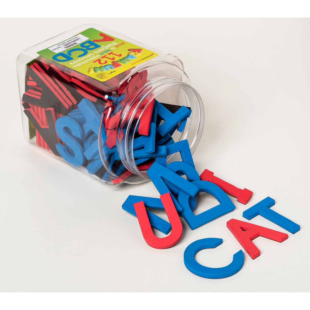 Foam Fun Magnet Letters Red & Blue Bundle