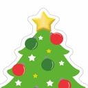 Christmas Trees Paper Cut-Outs Pack of 36