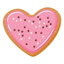 Heart Cookies Paper Cut-Outs Pack of 36