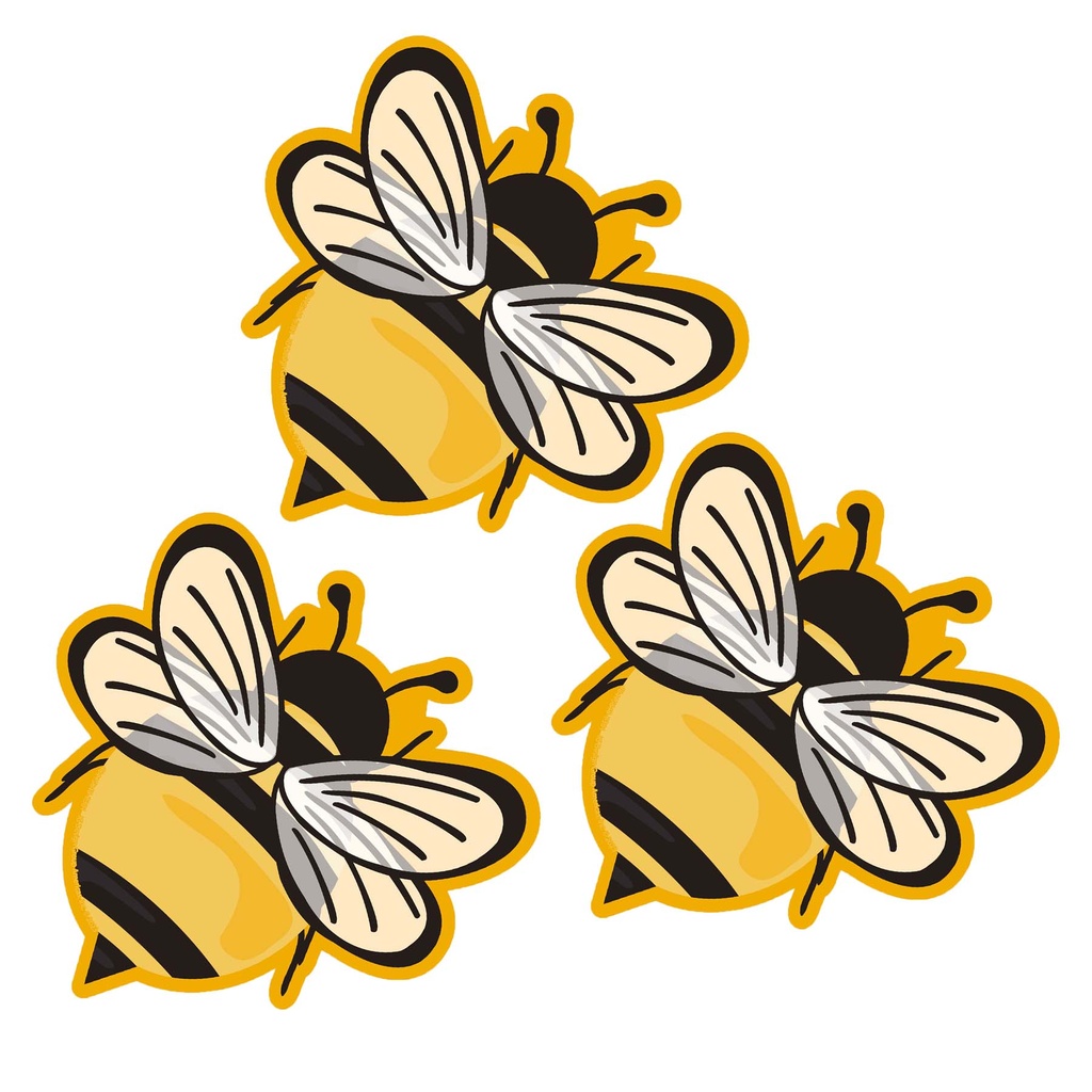 Bees Paper Cut-Outs Pack of 36