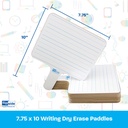 Rectangular Lined Dry Erase Answer Paddles Class Pack of 24