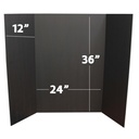 36" x 48" Total Black Foam Project Board Bulk Pack of 24