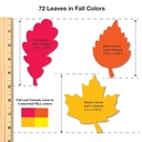 Fall Shapes Punch Out Paper Cutouts 144 Pieces