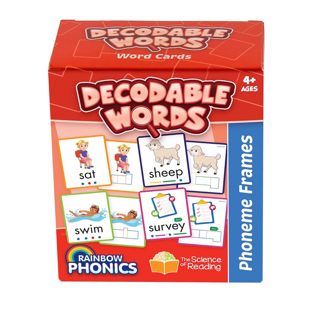 Rainbow Phonics Decodable Word Cards