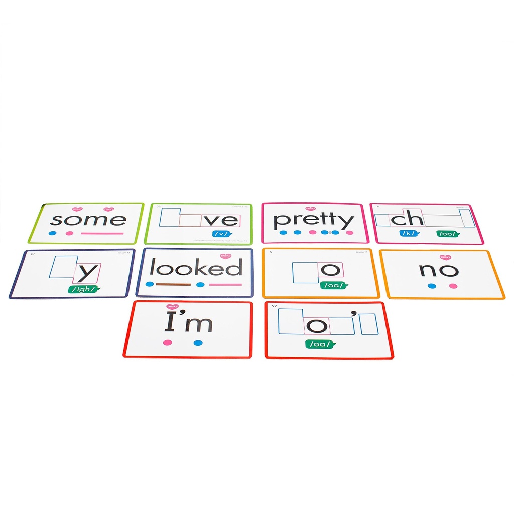 Rainbow Phonics Common Exception Words Heart Word Cards