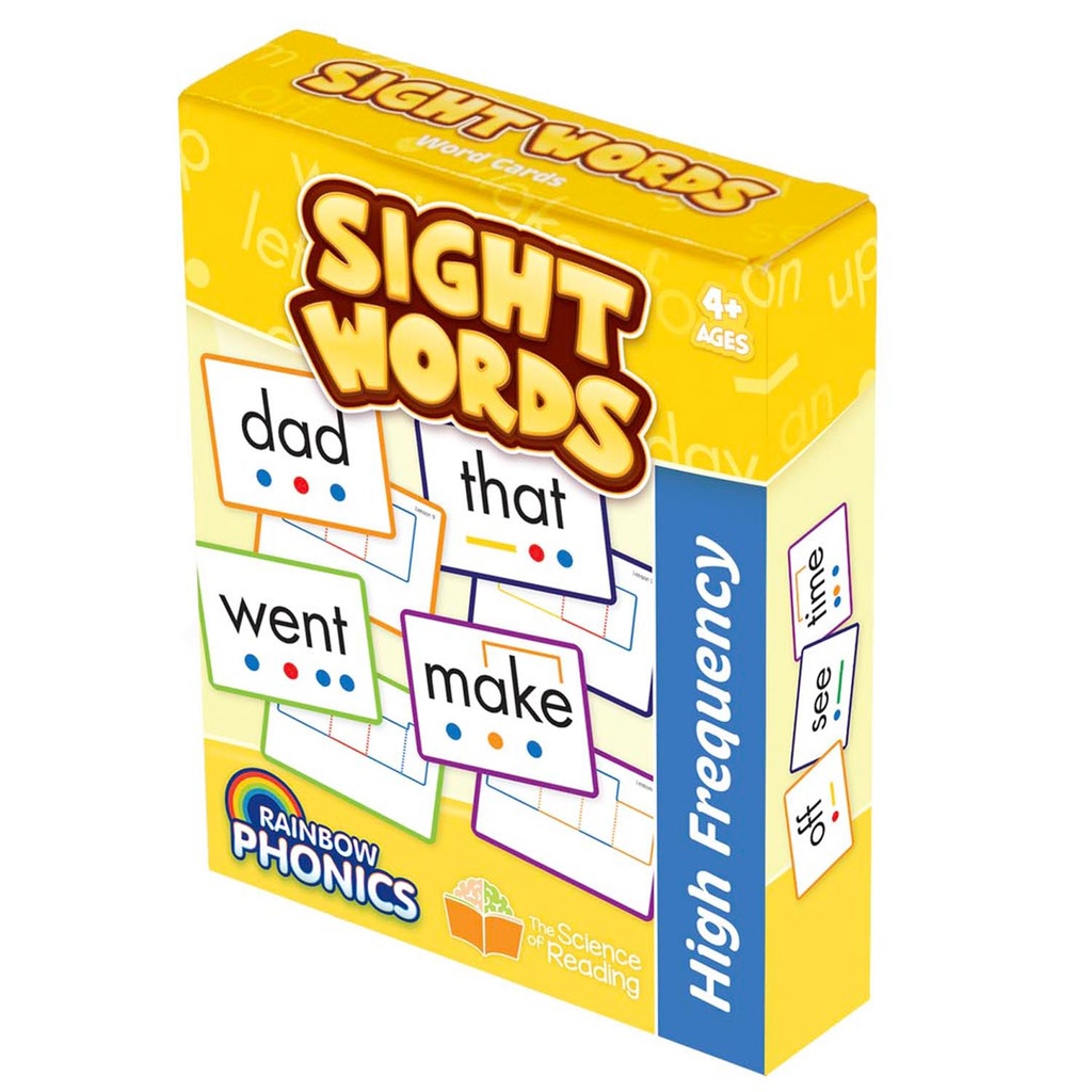 Rainbow Phonics High Freguency Sight Word Cards