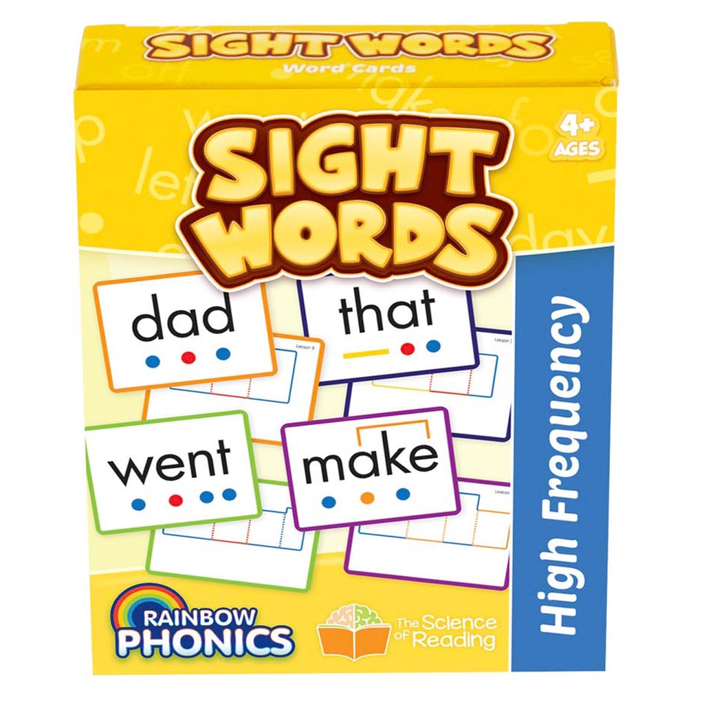 Rainbow Phonics High Freguency Sight Word Cards