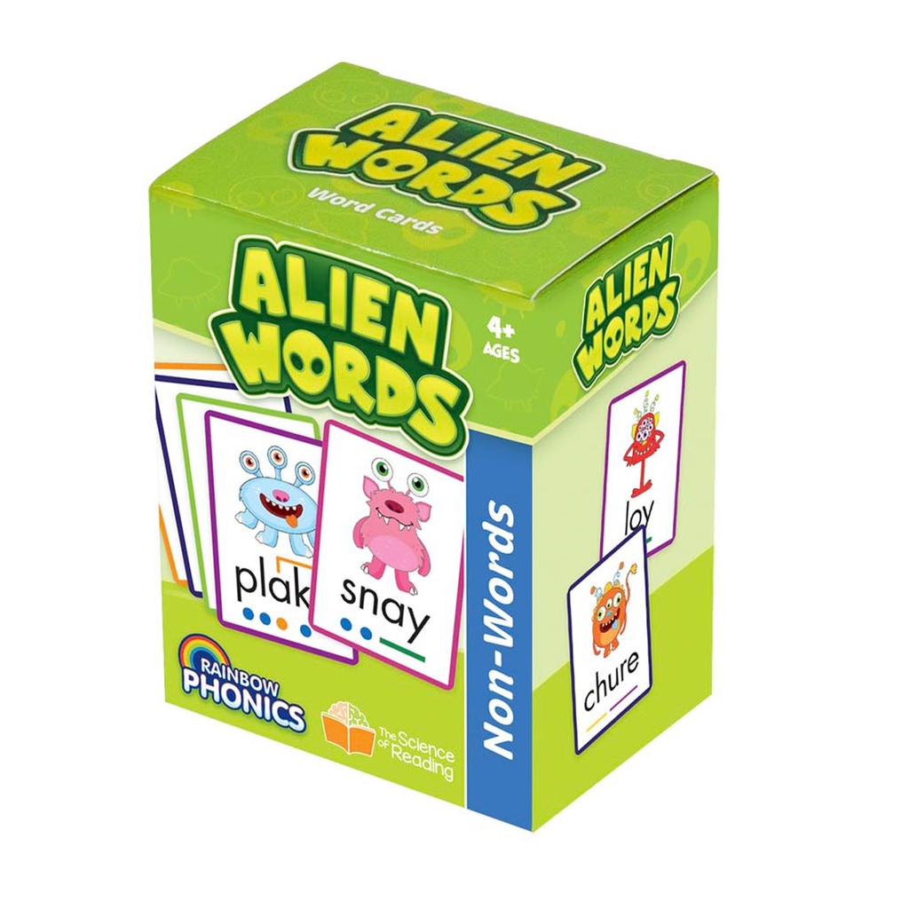 Rainbow Phonics Alien Non-Words Word Cards