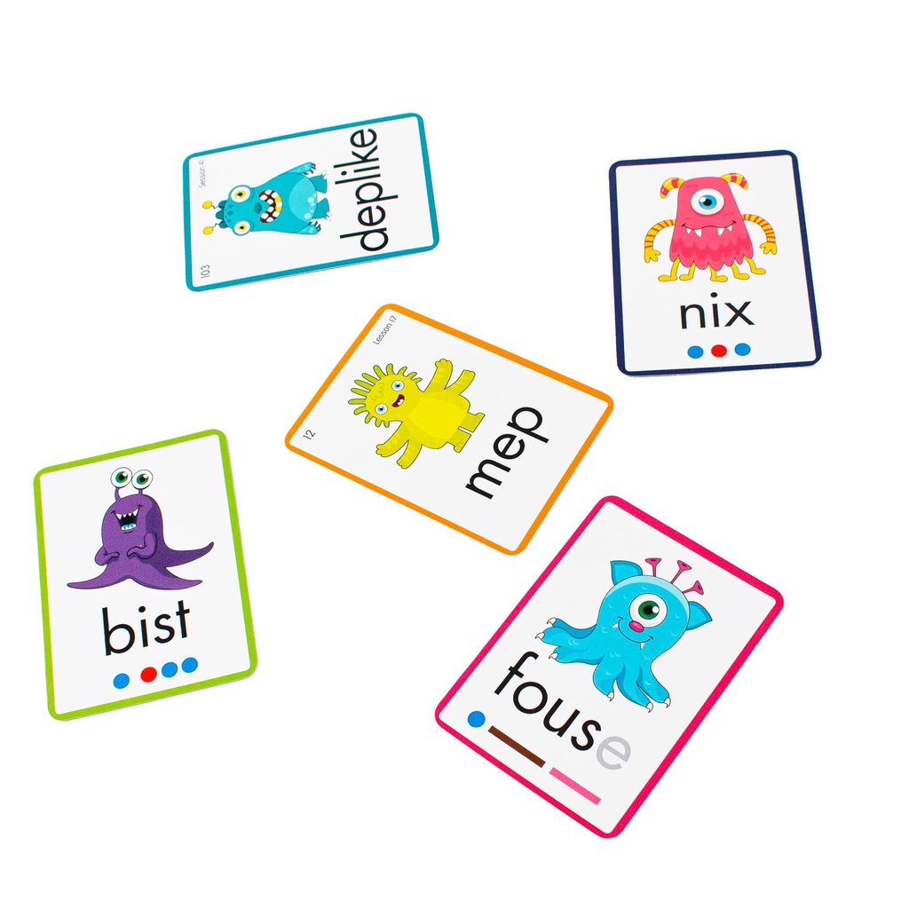 Rainbow Phonics Alien Non-Words Word Cards