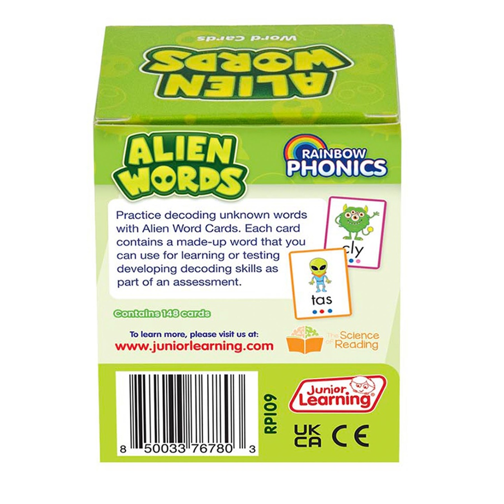 Rainbow Phonics Alien Non-Words Word Cards