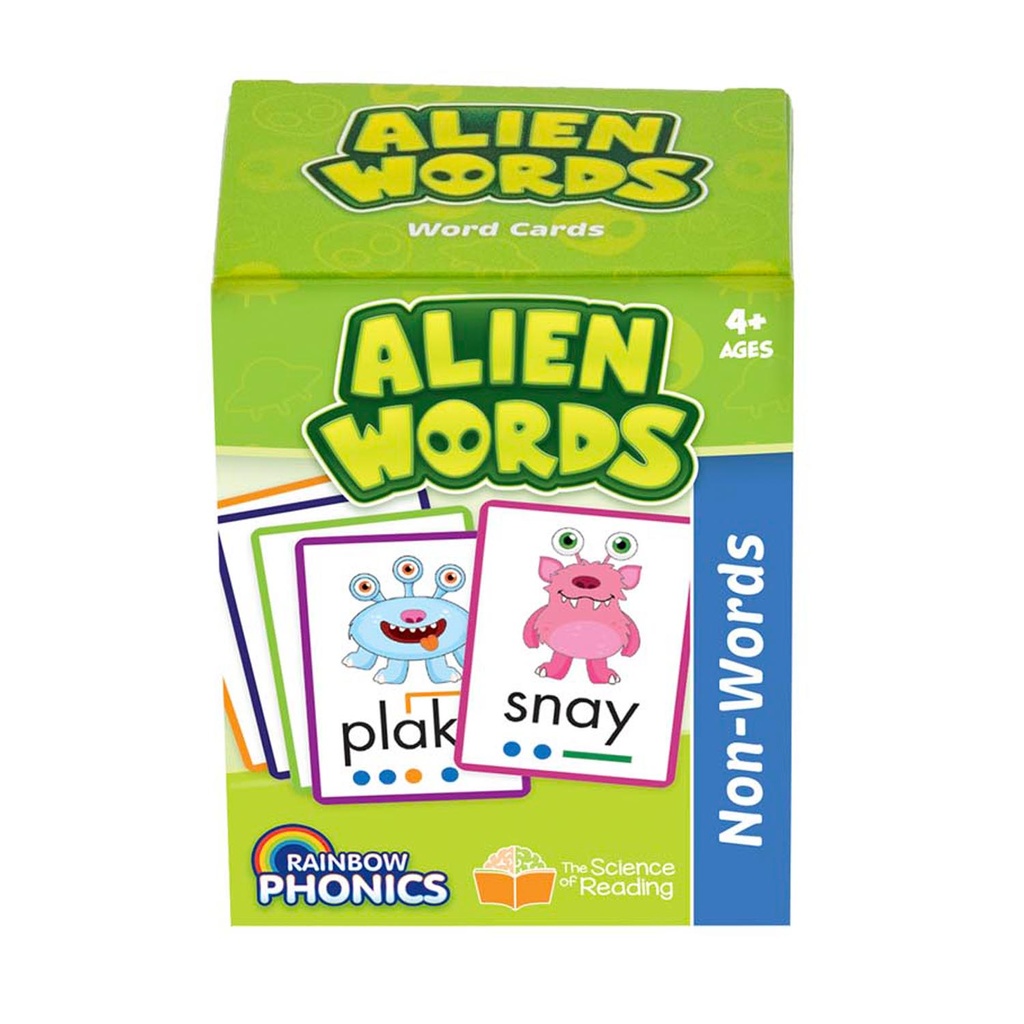 Rainbow Phonics Alien Non-Words Word Cards