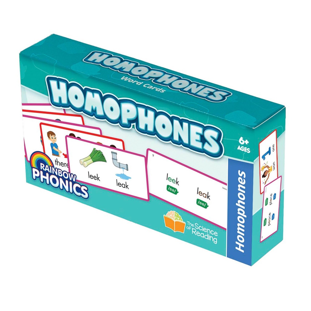 Rainbow Phonics Homophones Cards