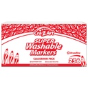 Washable Broad Line Markers Classroom Pack 256 count