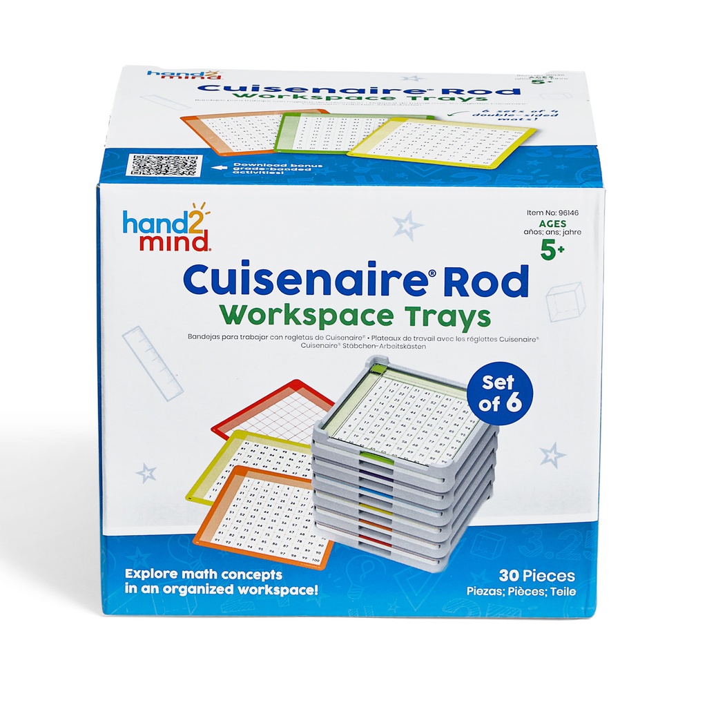 Cuisenaire® Rod Workspace Trays Set of 6