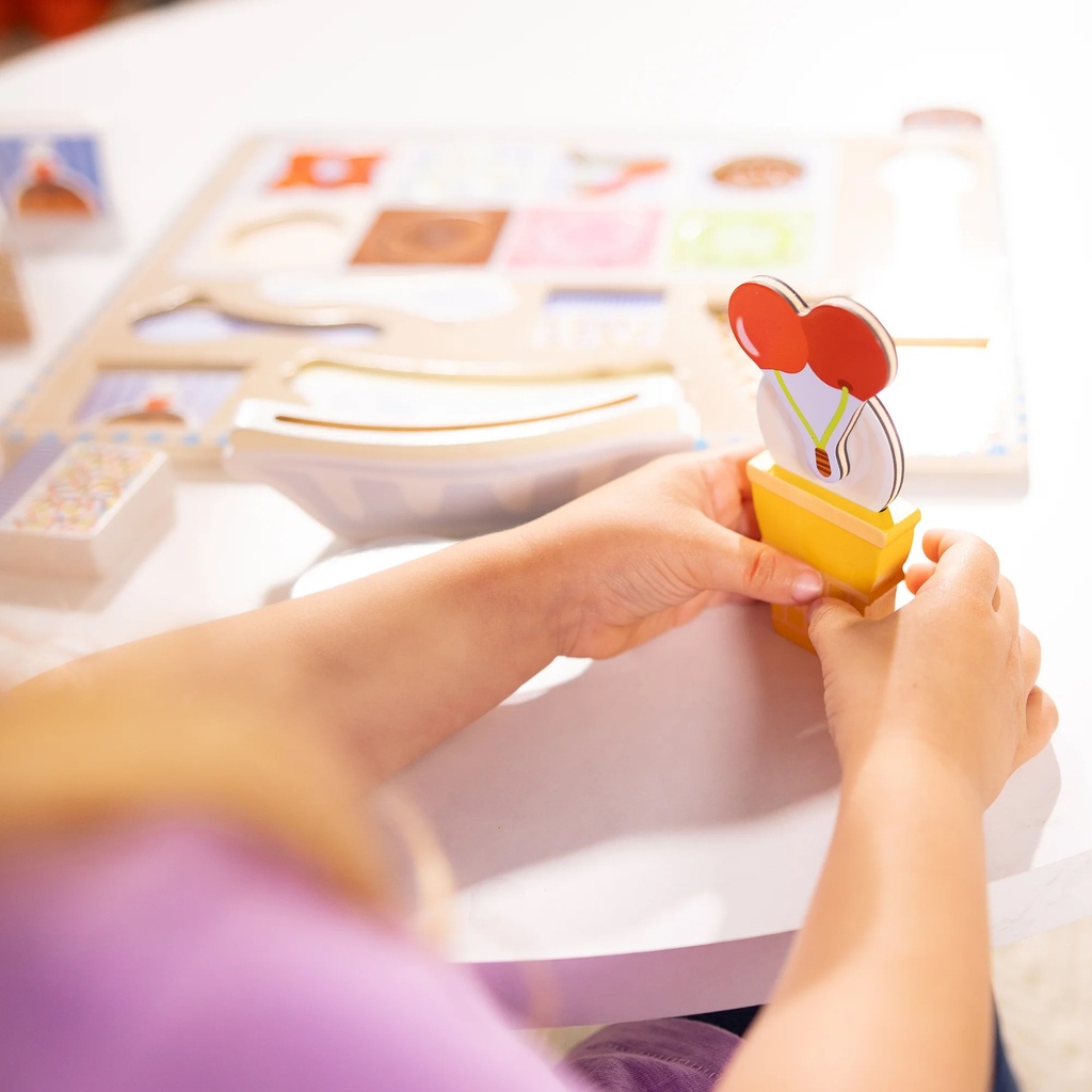 Wooden Magnetic Ice Cream Puzzle & Play Set