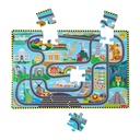 Race Track Floor Puzzle & Play Set