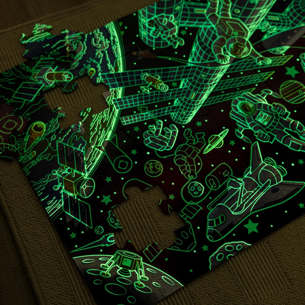 Outer Space Glow in the Dark Floor Puzzle