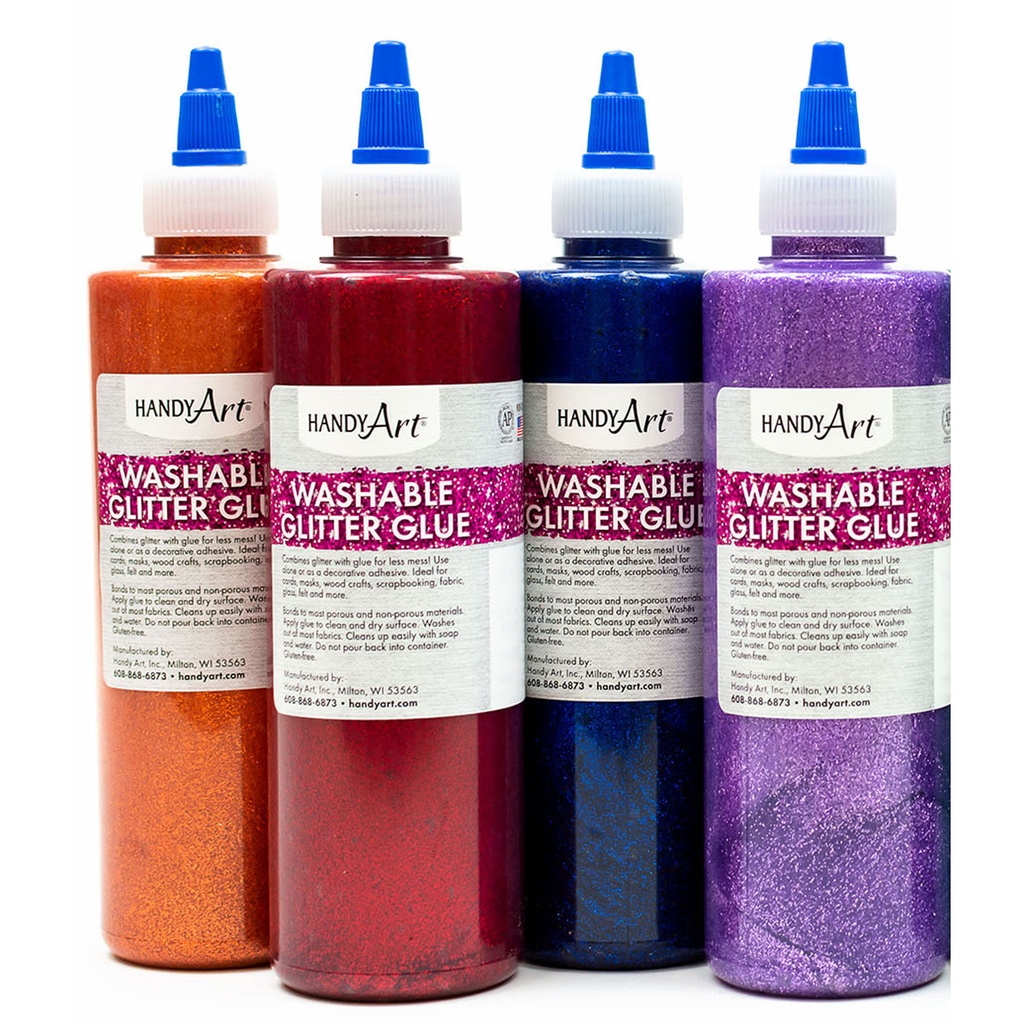 Glitter Glue 8 oz Set of 8