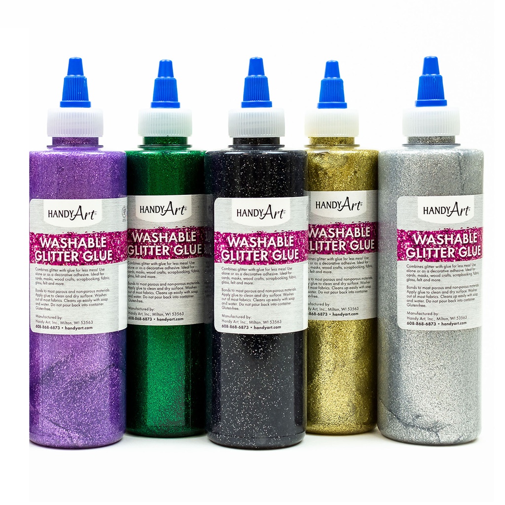 Glitter Glue 8 oz Set of 8