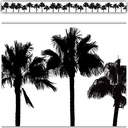 Coco Palms Straight Border Trim 35 Feet