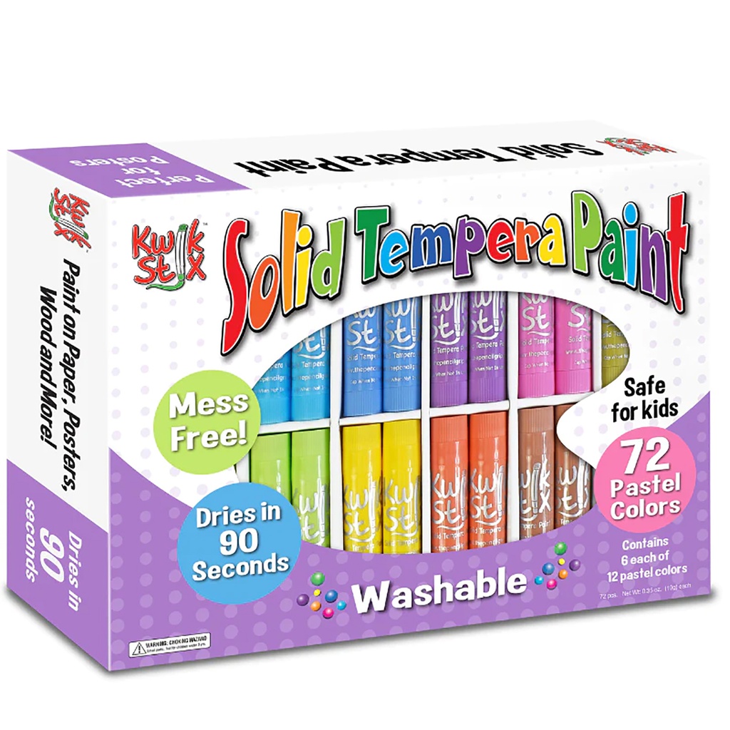 Pastel Tempera Paint Sticks Classpack 72 Count