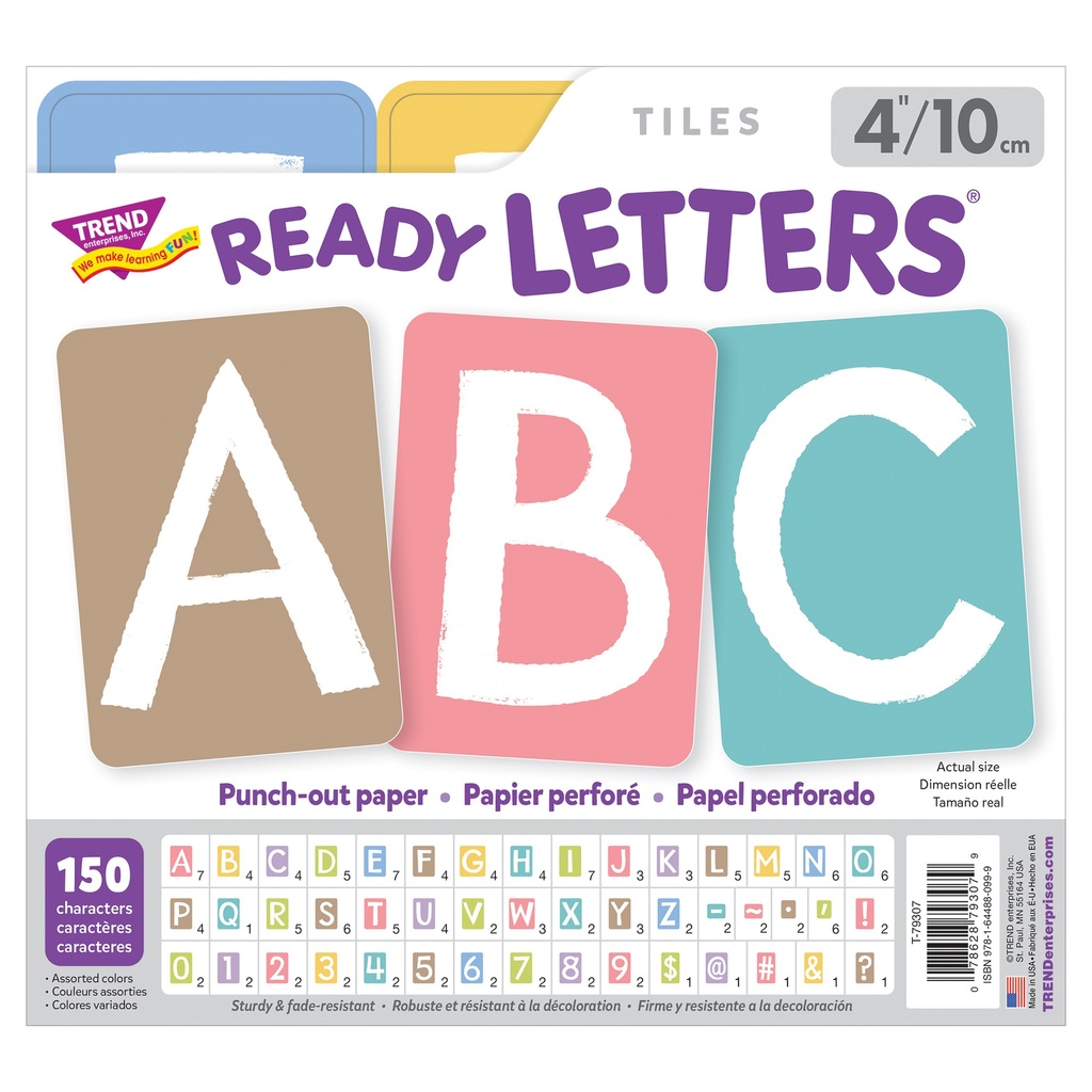 Garden Path 4" Tiles Uppercase Ready Letters® 150 Pieces