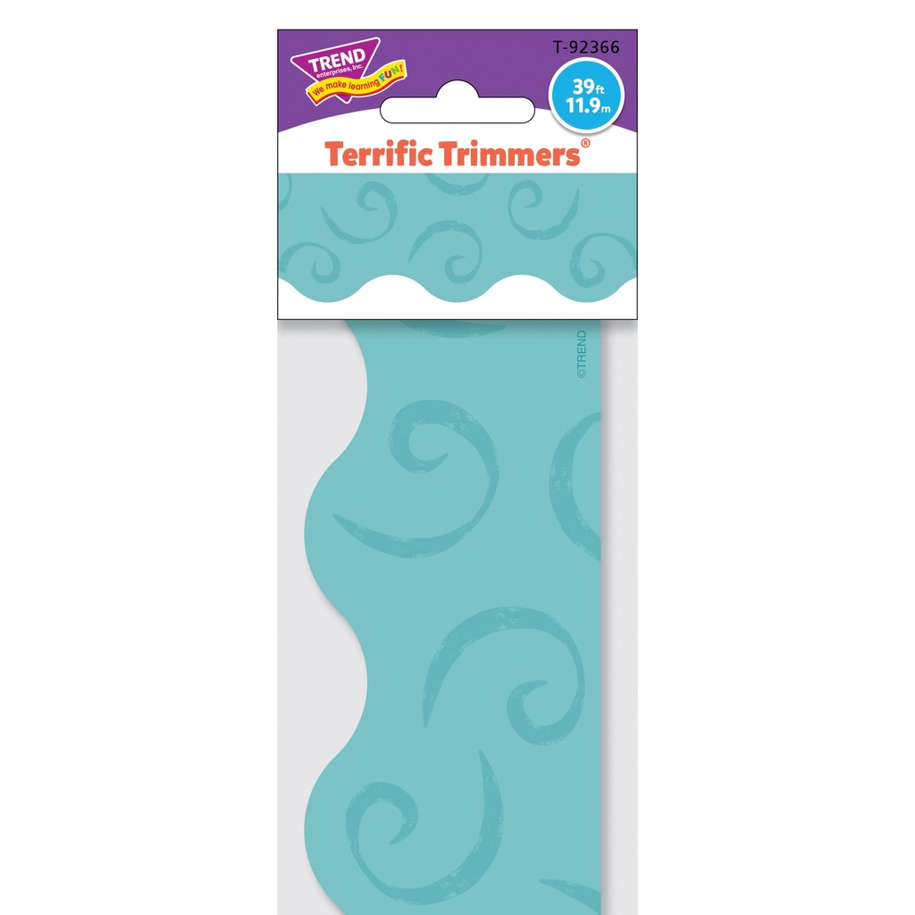 Teal Swirls Terrific Trimmers® 39 Feet