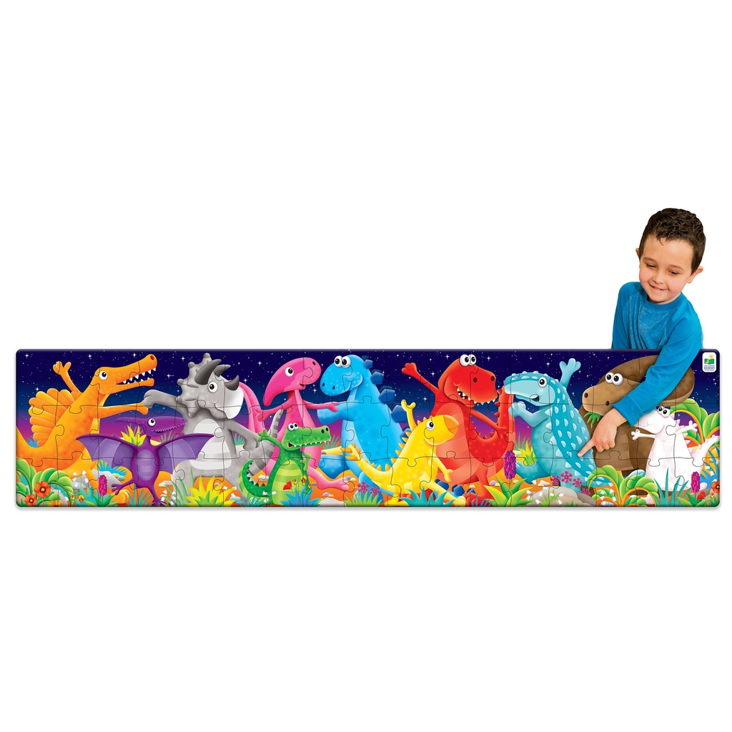 Long & Tall Puzzles - Color Dancing Dinos