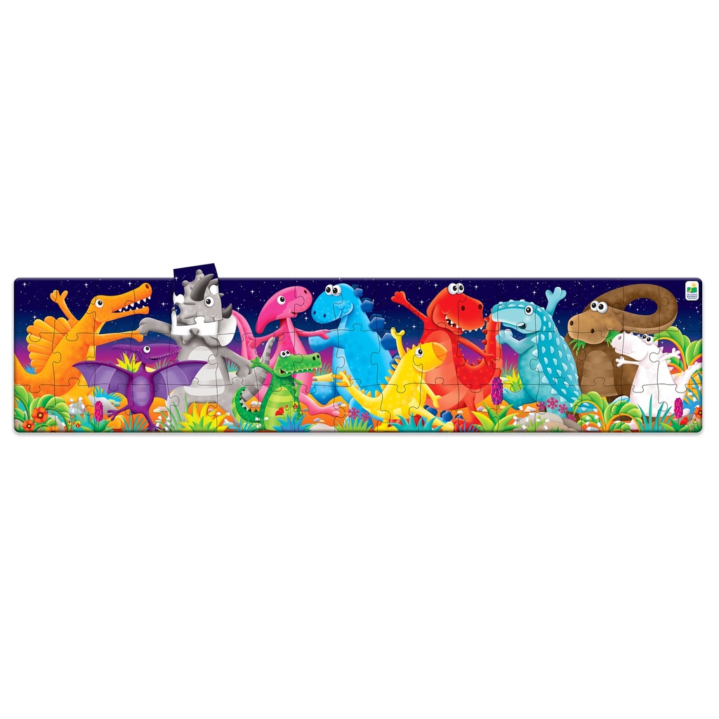 Long & Tall Puzzles - Color Dancing Dinos