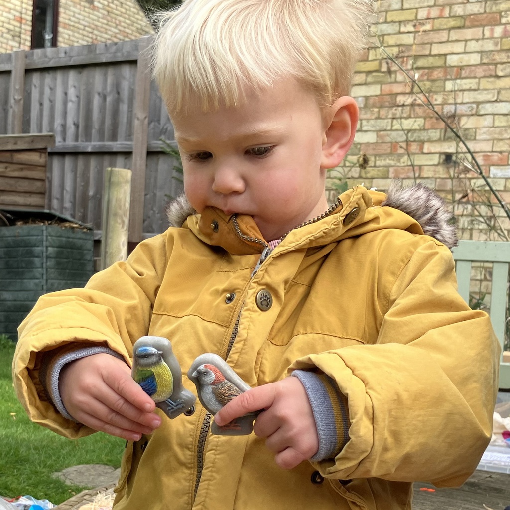 Birds Sensory Play Stones Set of 8