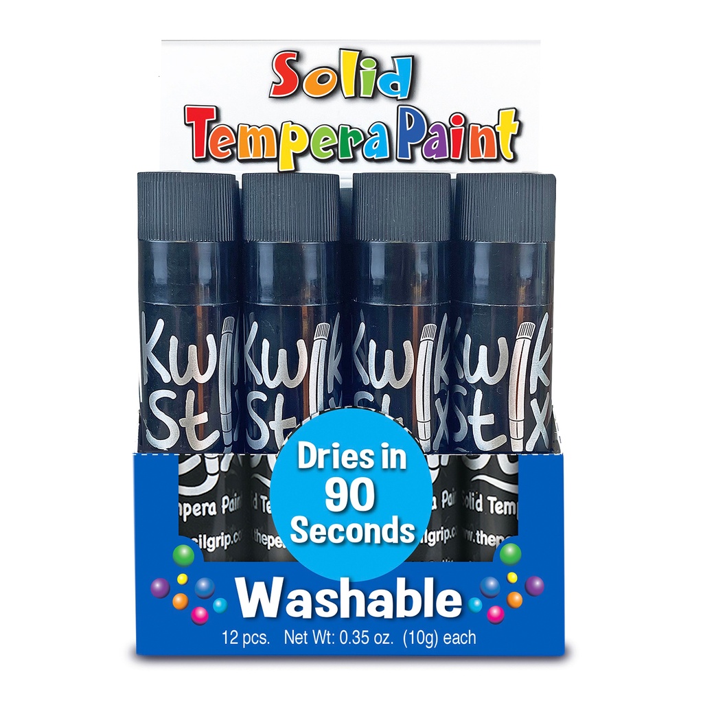 Solid Tempera Paint Sticks Pack of 12