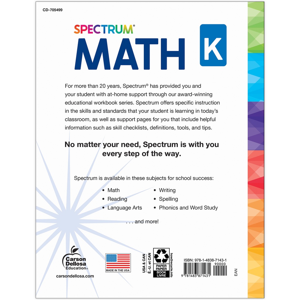 Spectrum Math Workbook