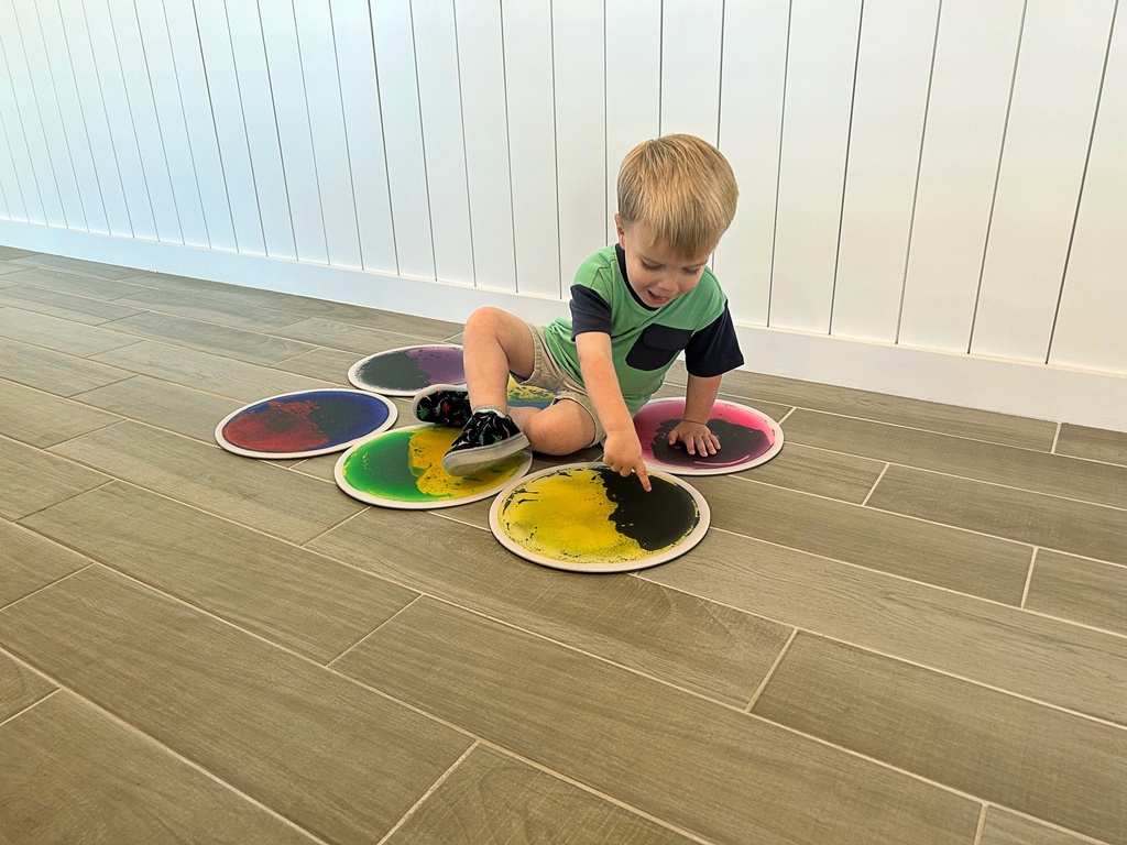 Liquid Floor Tiles Assorted Color Discs