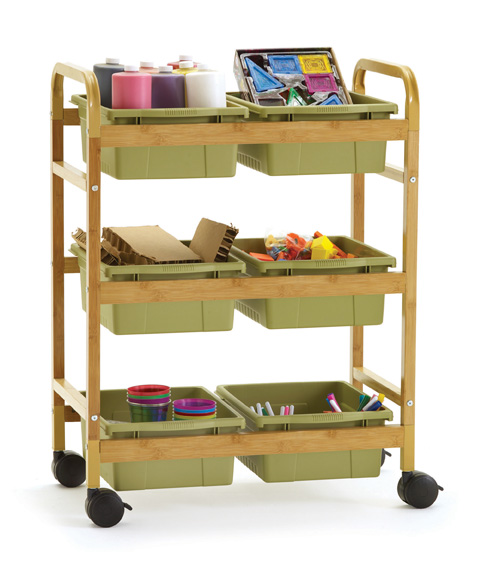 BB007-6-S Small Small Bamboo Book Browser Cart with Sage Tubs STEM - S HR.jpg